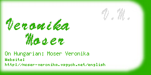 veronika moser business card